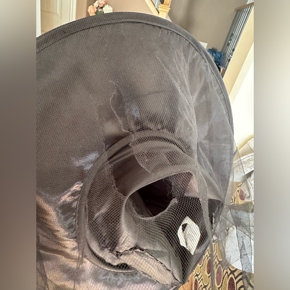 Witch Halloween costume 7-8 years lace dress and tulle hat - black red colour - Picture 7 of 13